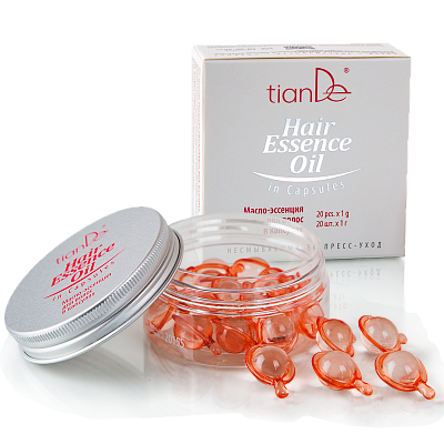 Hair essence oil in capsules
