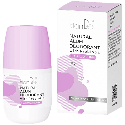 Natural Alum Deodorant with Prebiotic, Floral Aroma
