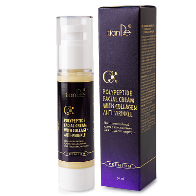 Polypeptide facial cream with collagen anti-wrinkle
