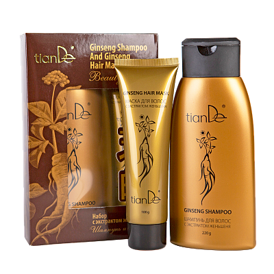 Ginseng Shampoo and Ginseng Hair Mask beauty set