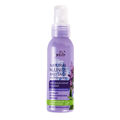 Natural Alunite and Sage Body Deodorant Spray